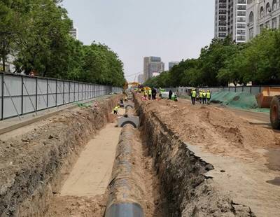 濟寧古槐路交通疏解項目管線施工提前兩月告捷，市政工程建設跑出“加速度”